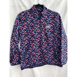Eddie Bauer Girls Youth Large (14/16)‎ Fleece Jacket  partial zip pink purple